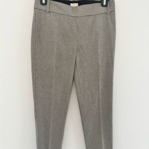 J. Crew Black and White Houndstooth Pants